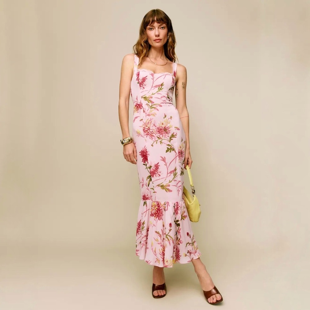 REFORMATION Floral Midi Dress